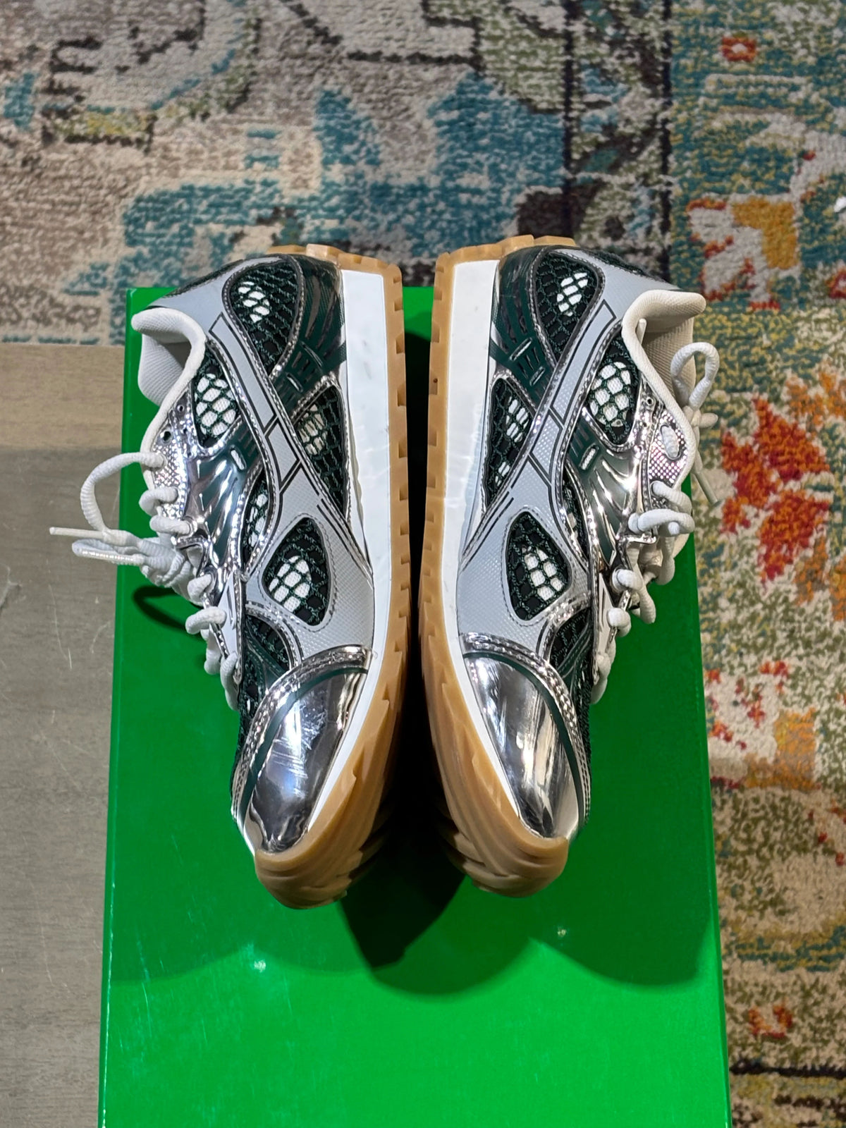 Bottega Orbit Sneaker Emerald Used Sz 6 - Pre-Owned