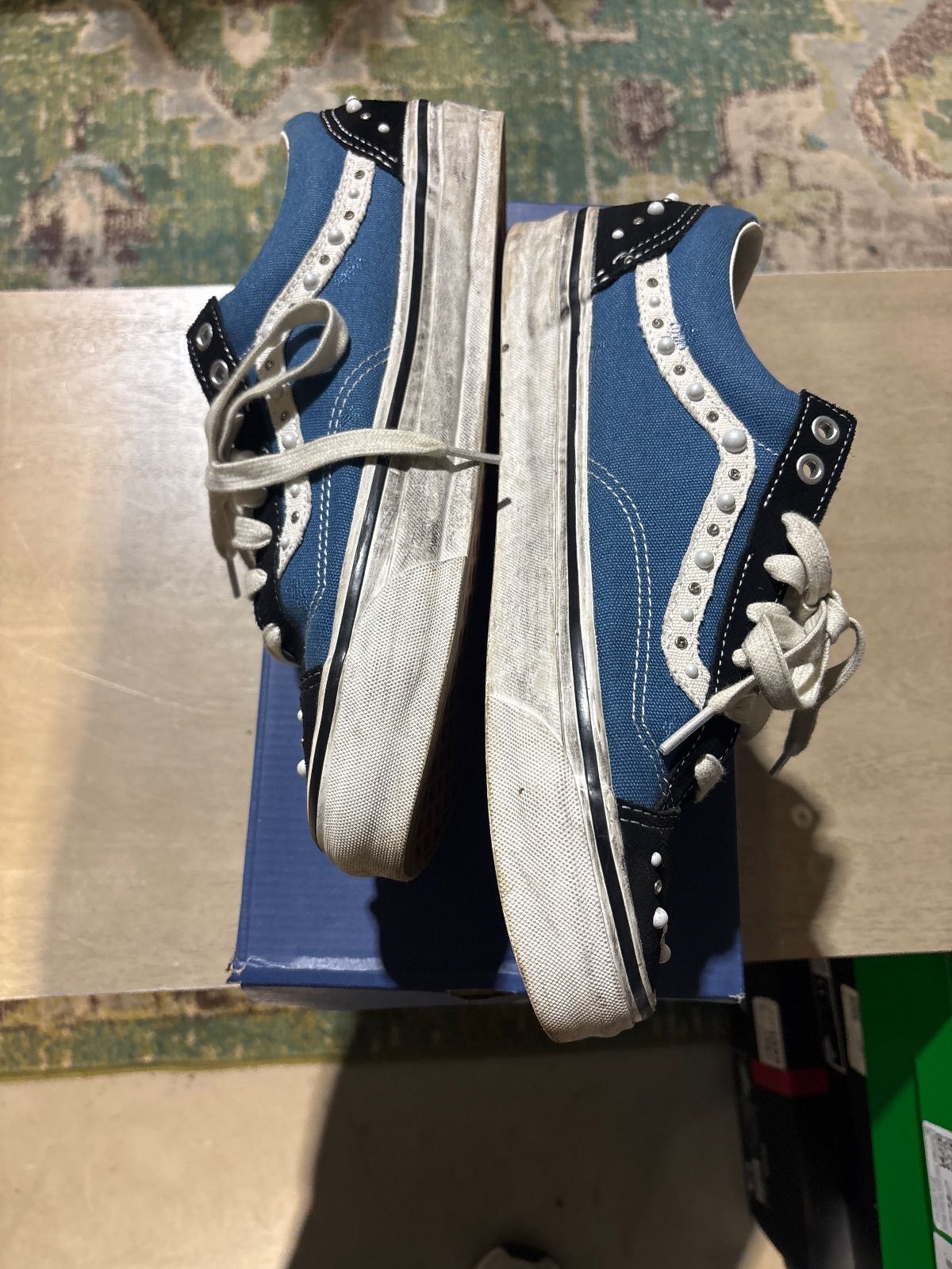 Vans LX Old Skool 36 Pearlized Pack Black Navy - Pre-Owned