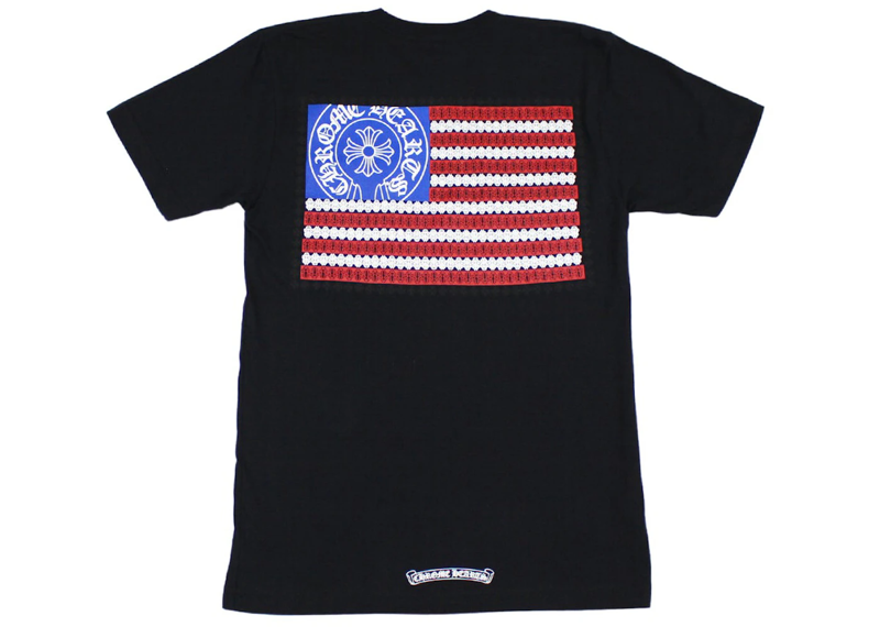 chrome hearts American flag tee