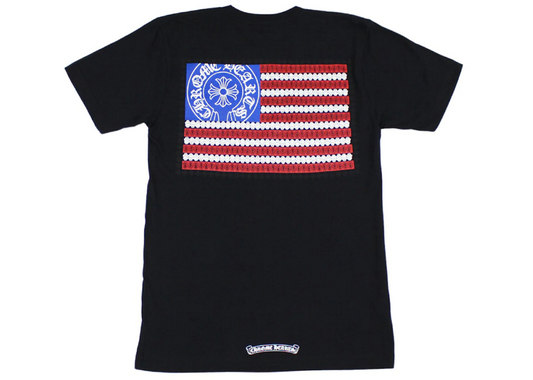 chrome hearts American flag tee