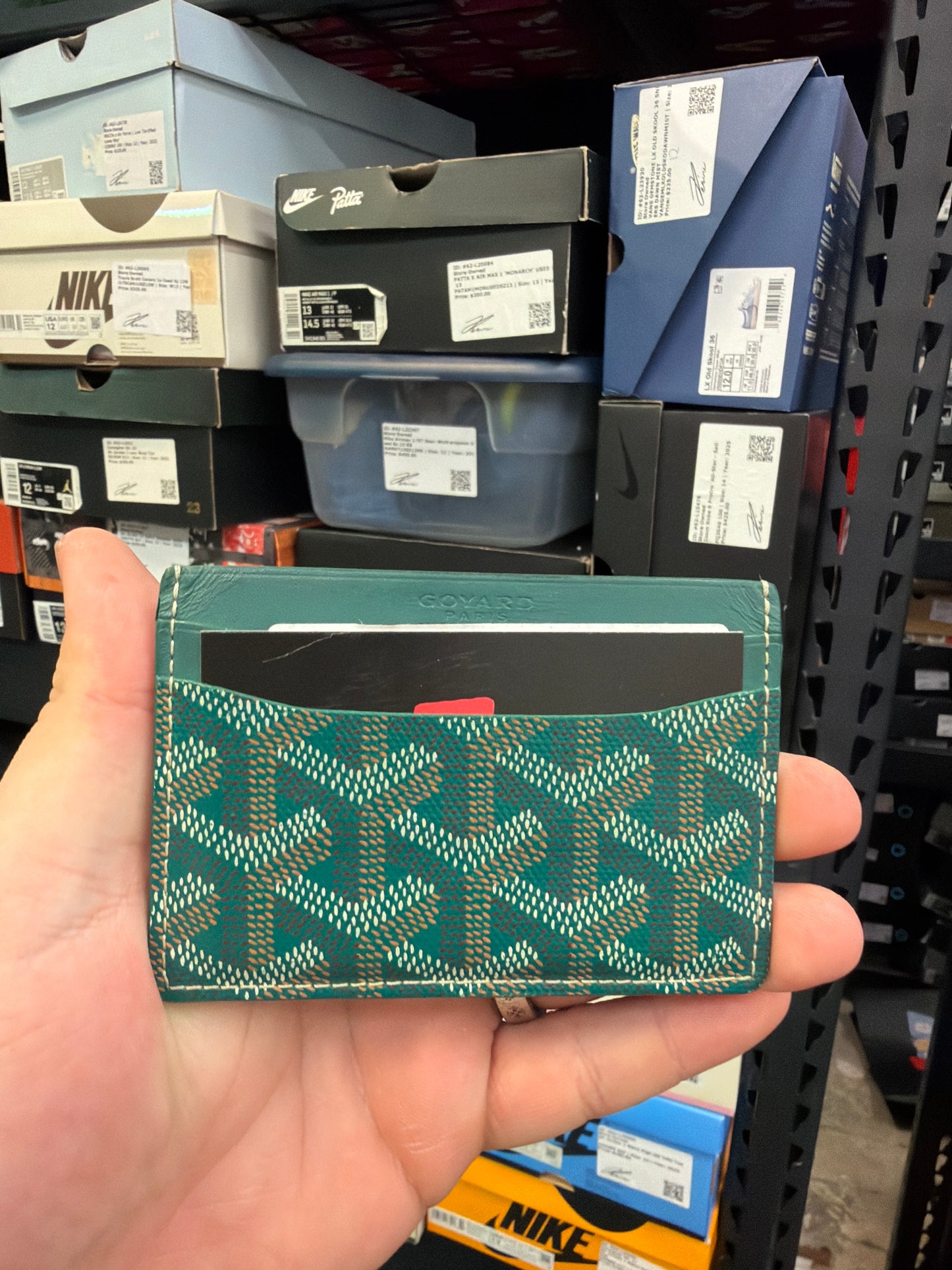 Goyard Green Cardholder