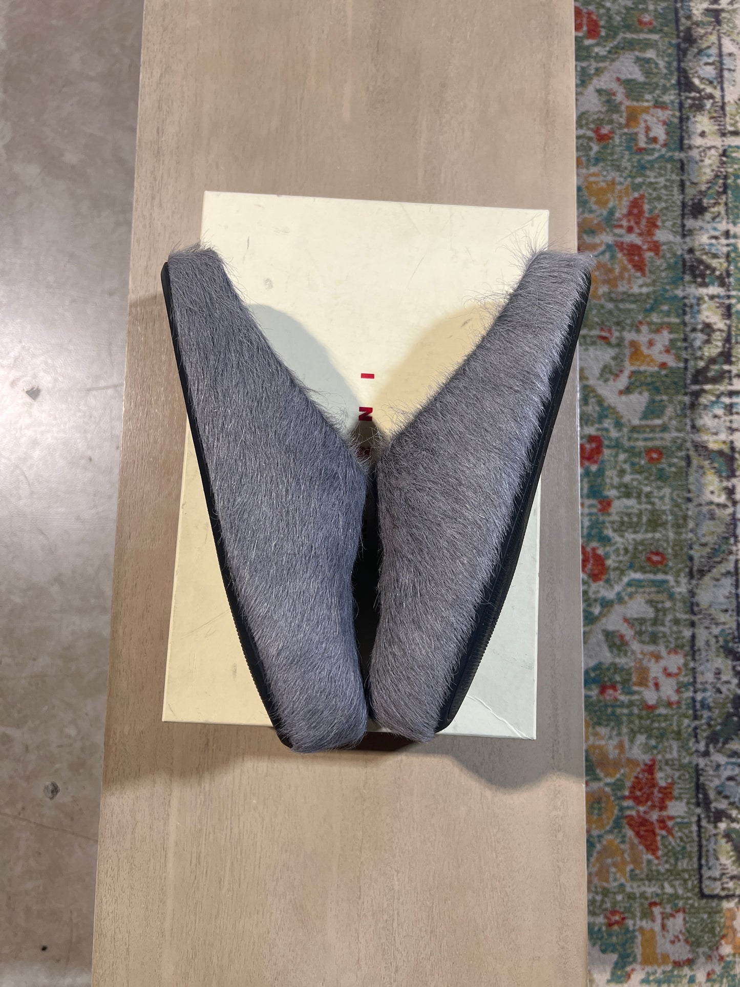 marni fussbett slide grey used sz 10