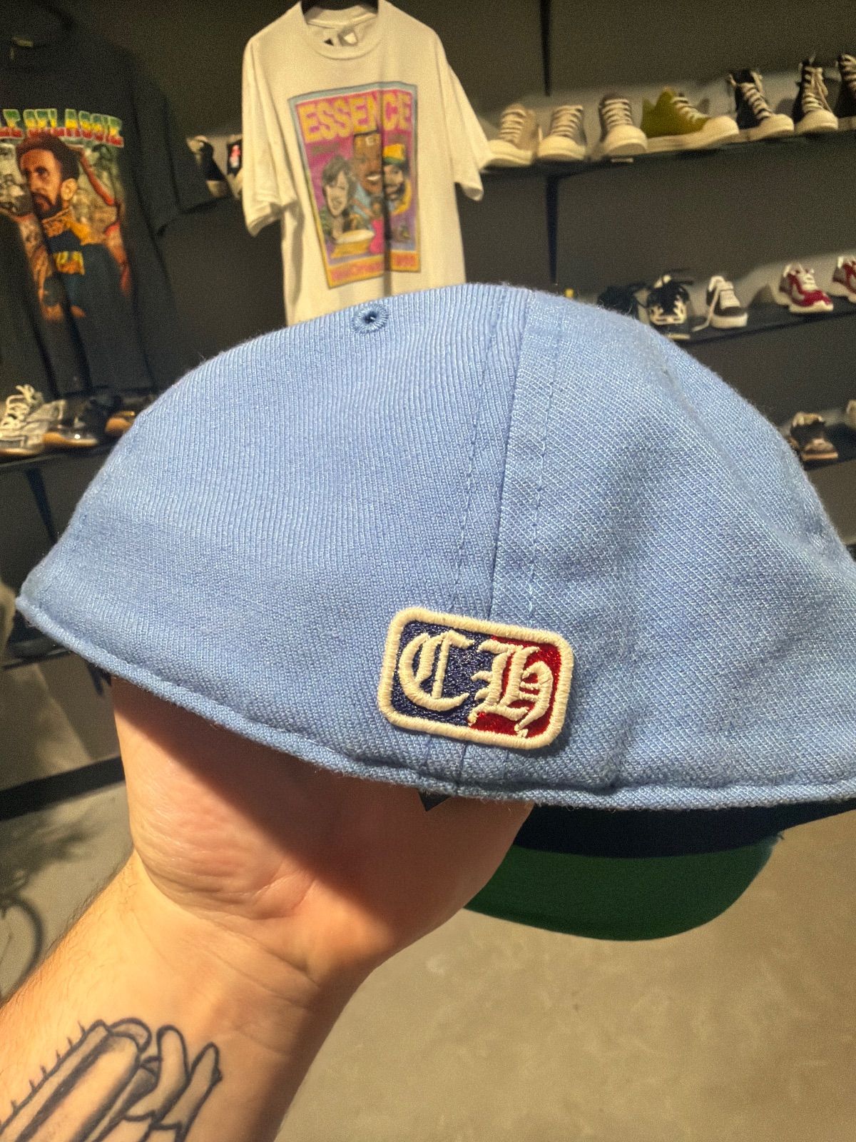 Chrome Hearts Love You Blue Hat