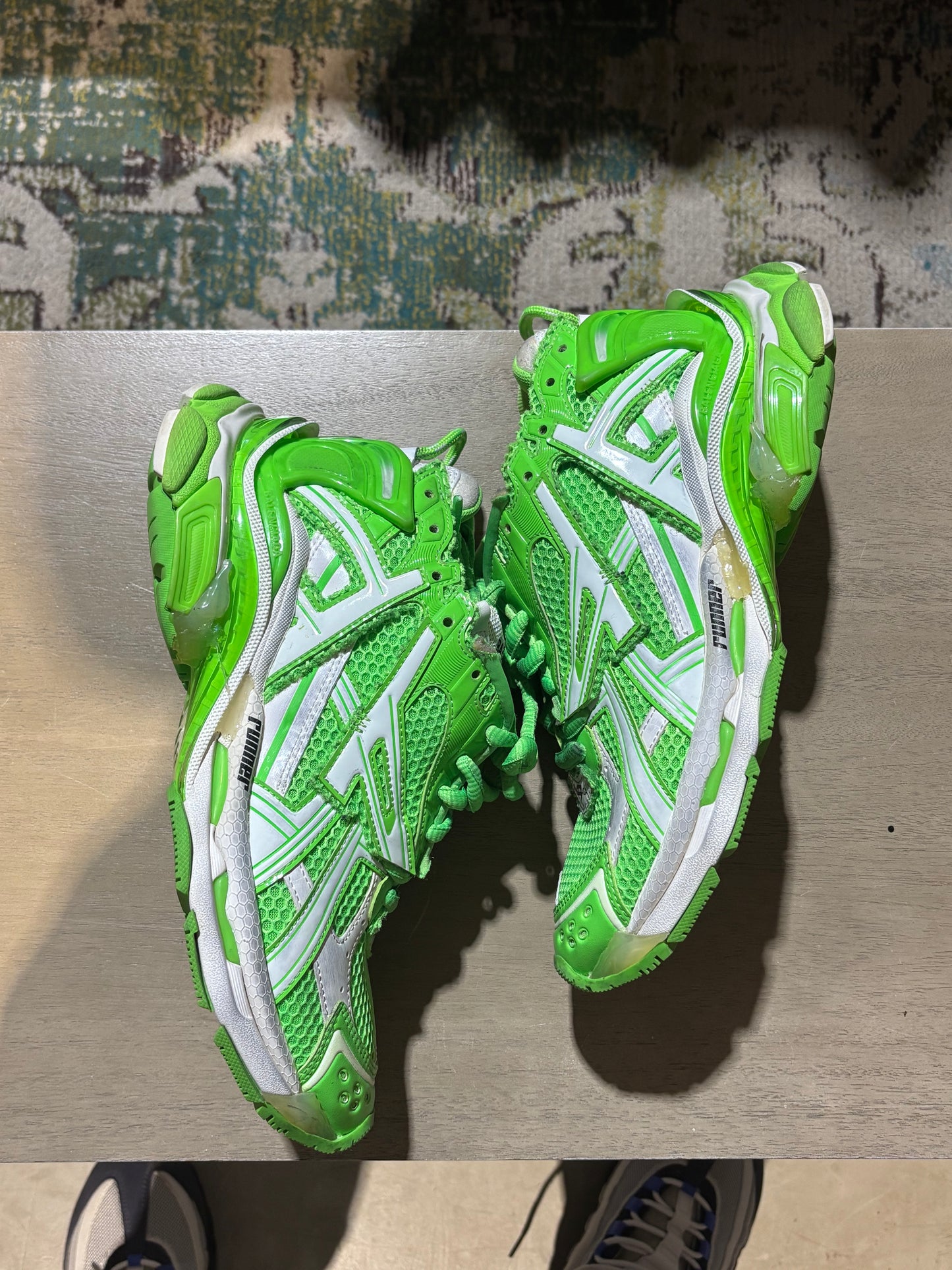 Balenciaga Green Runner Used SZ 8