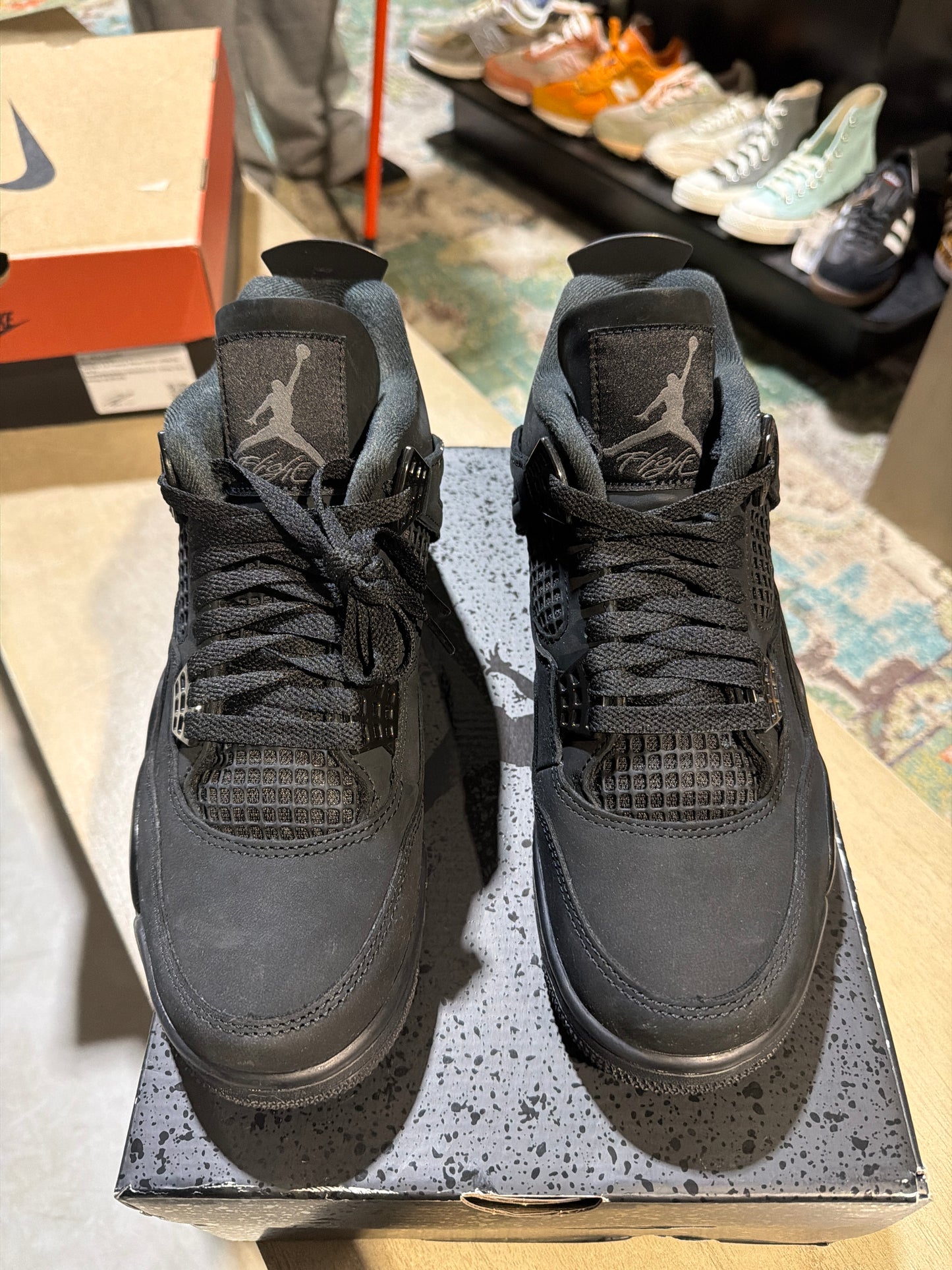 Jordan 4 Black Cat used Sz 8