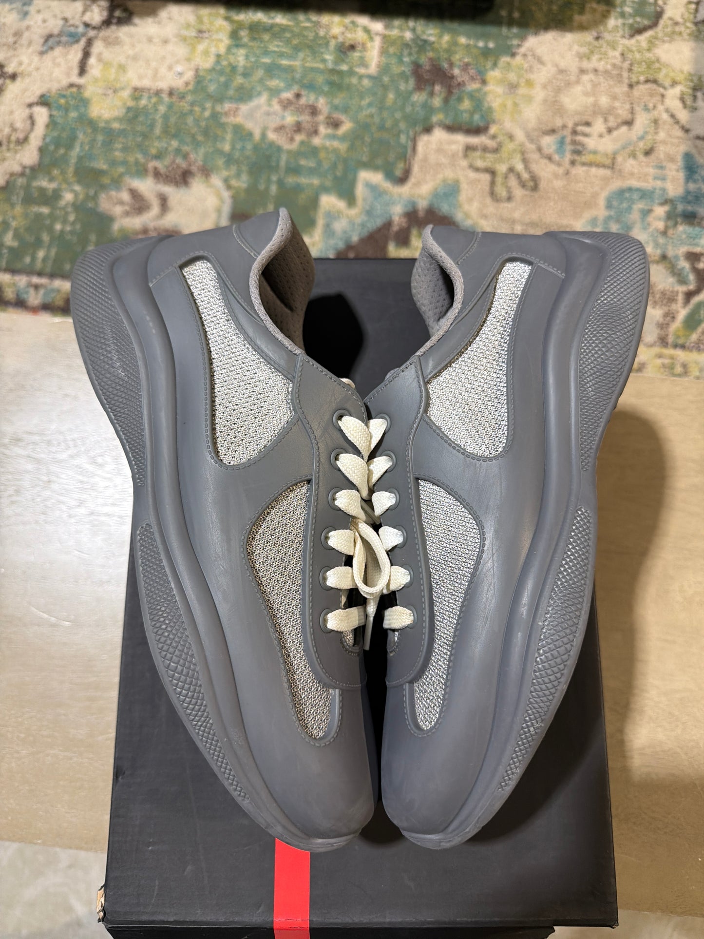 Prada Cup Rubber Grey Used Sz 8