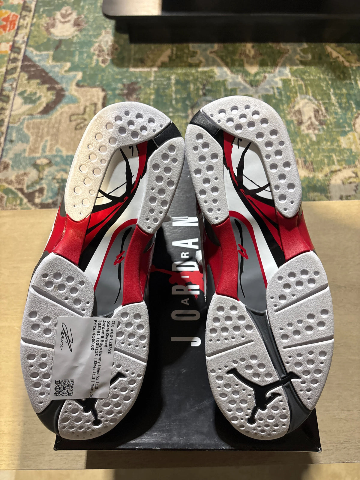 Jordan 8 Retro White True Red (2025) - Pre-Owned