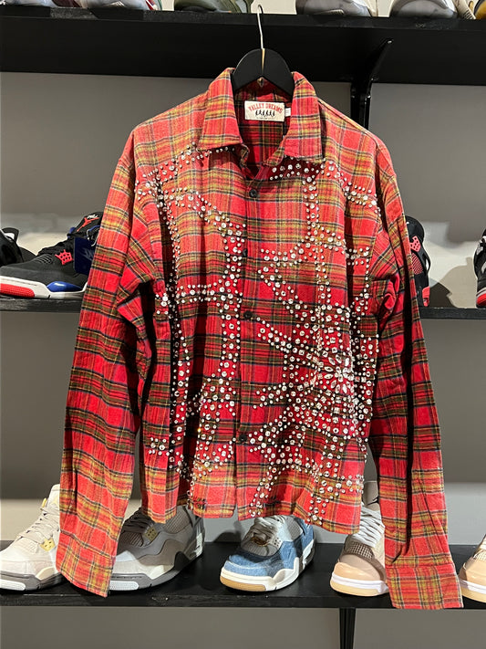 Vale red haze flannel