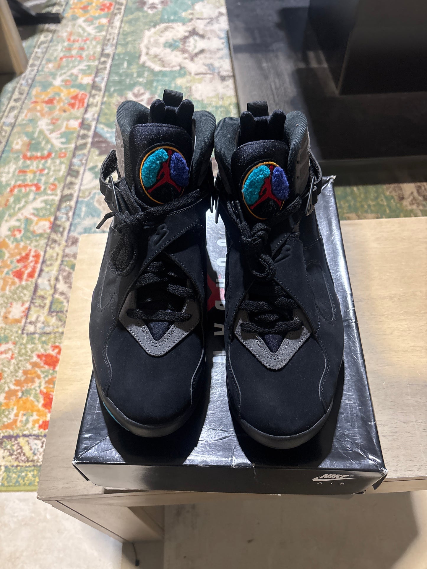 Jordan aqua 8 used sz 11