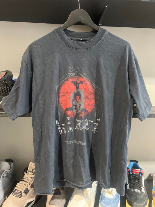 offset paly black church tee