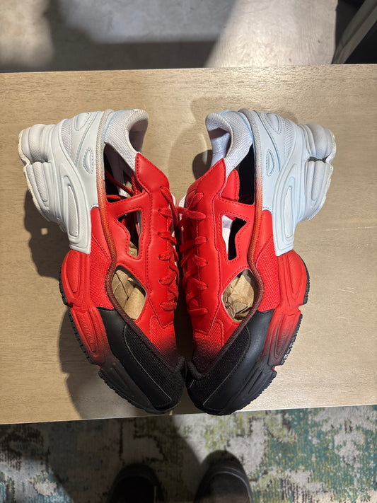 Adidas RAF Ozweegos Red/white/black used Sz 9 NB