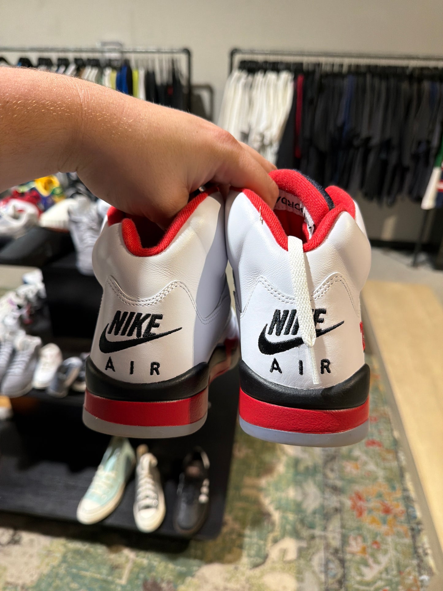 Jordan 5 Fire Red Used Sz 8.5