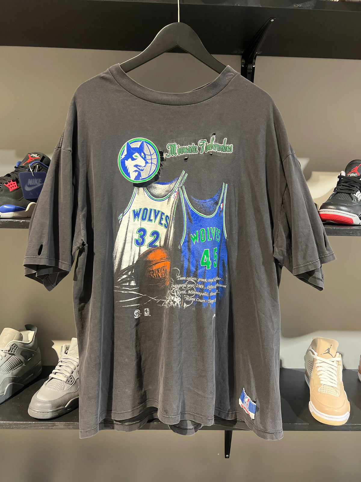Vintage Minnesota Timberwolves Jersey Tee 2000 - Pre-Owned