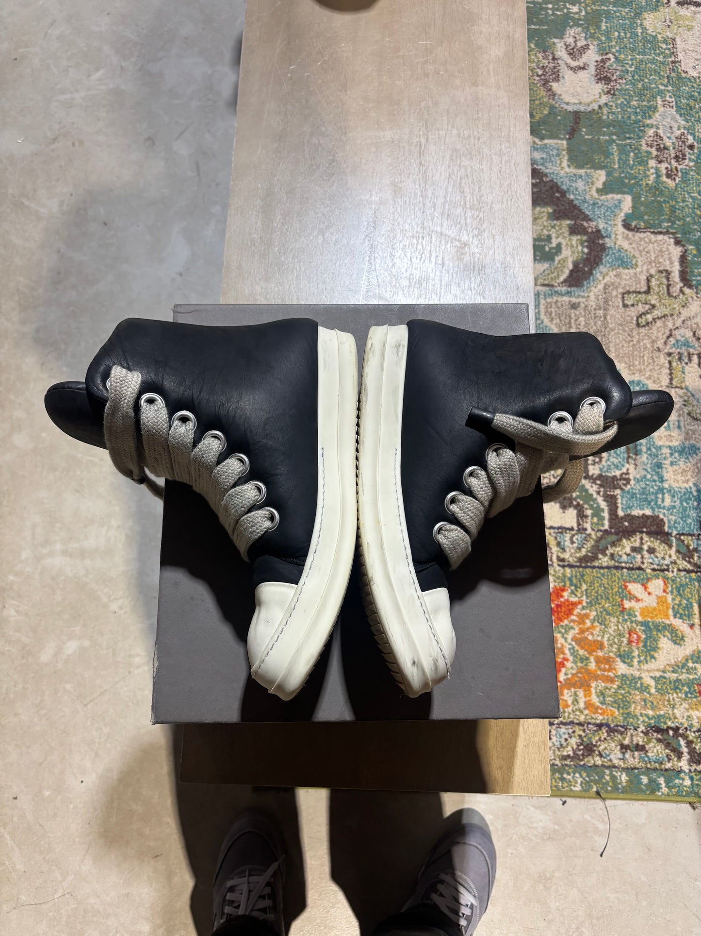 Rick Owens Jumbo Lace Puffer Ramone Used Sz 12