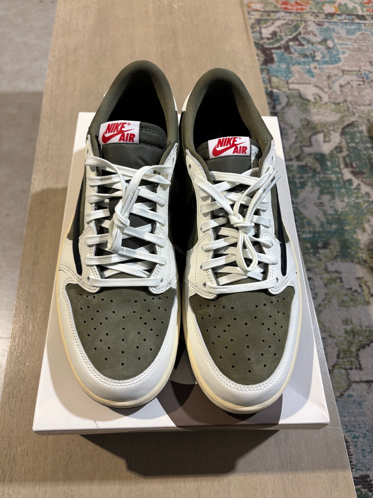 Jordan 1 Travis Scott Medium Olive Used Sz 11.5