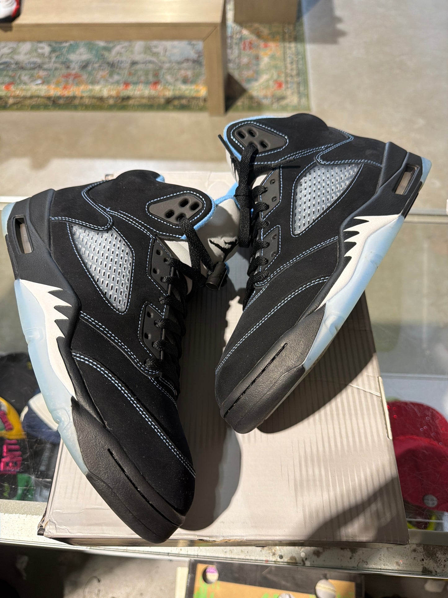 Jordan 5 university blue used sz 10