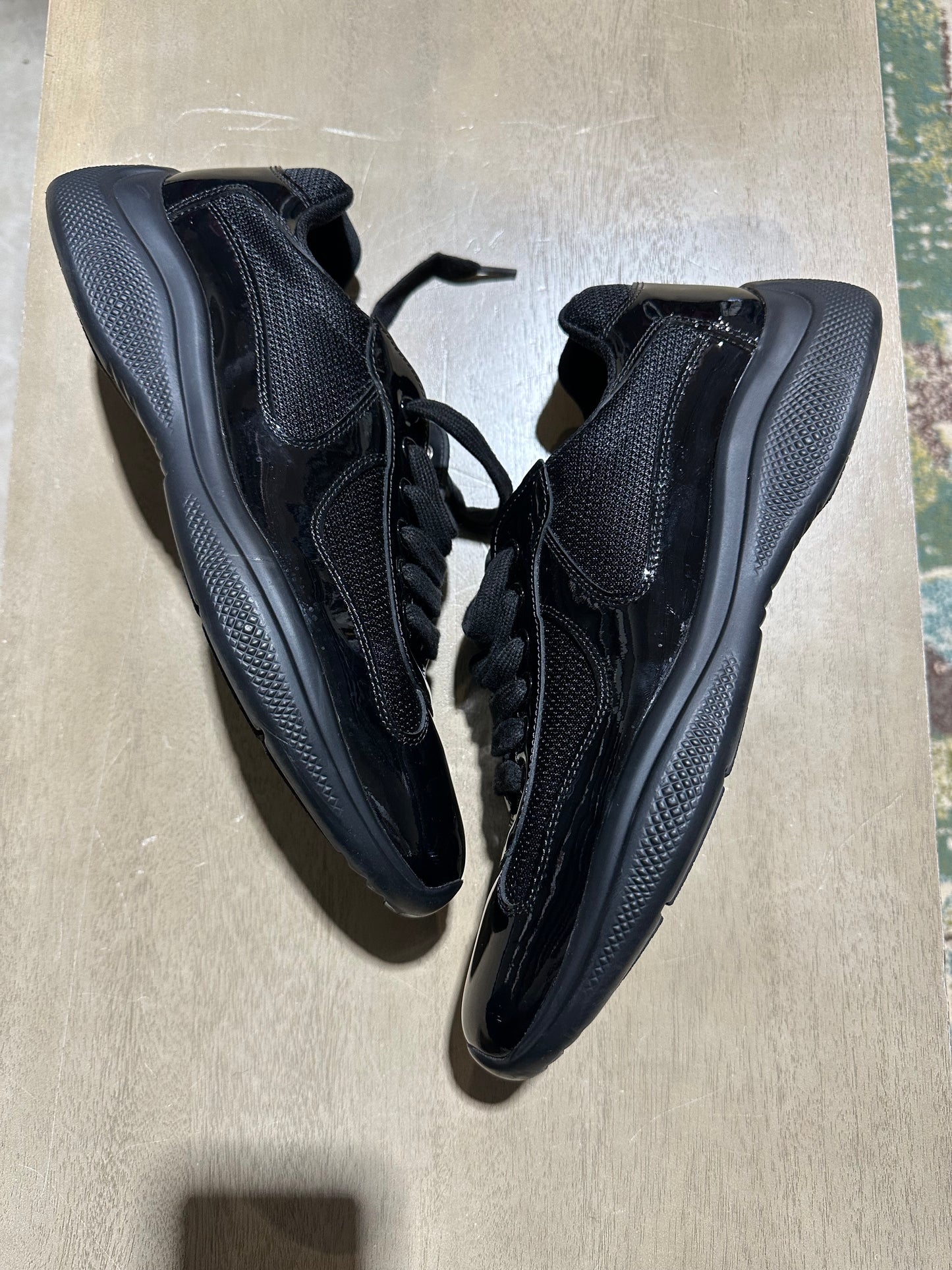 Prada Cup Black/Black Used Sz 7 NB