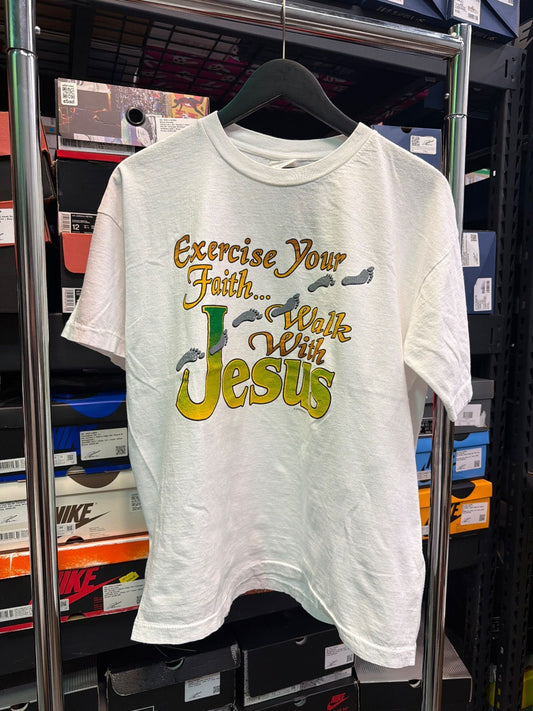 Vintage Exercise Your Faith Tee White - Vintage