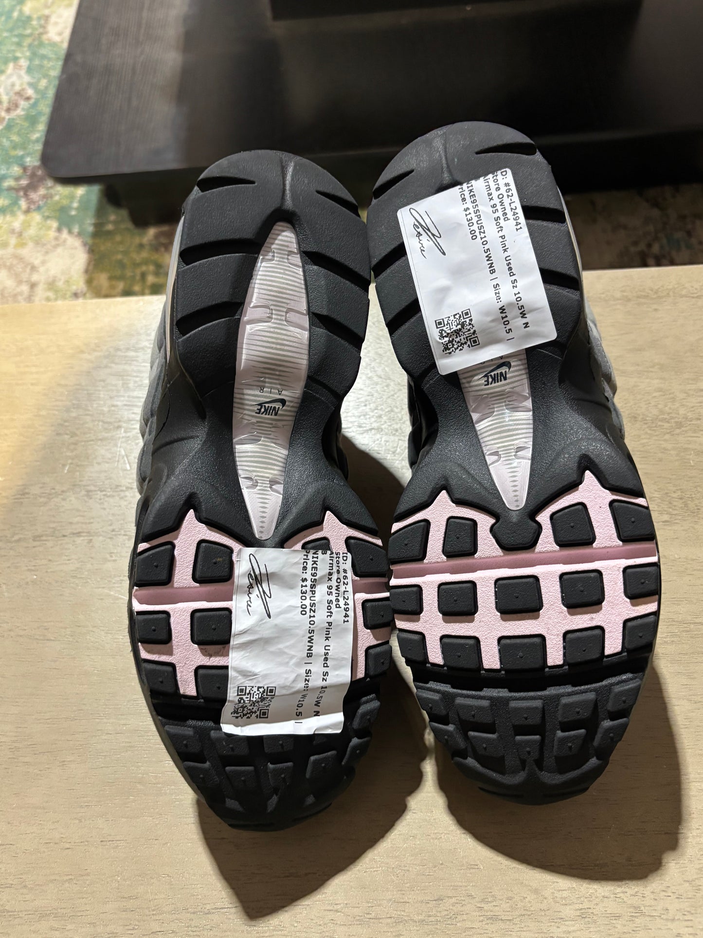 Airmax 95 Soft Pink Used Sz 10.5W NB