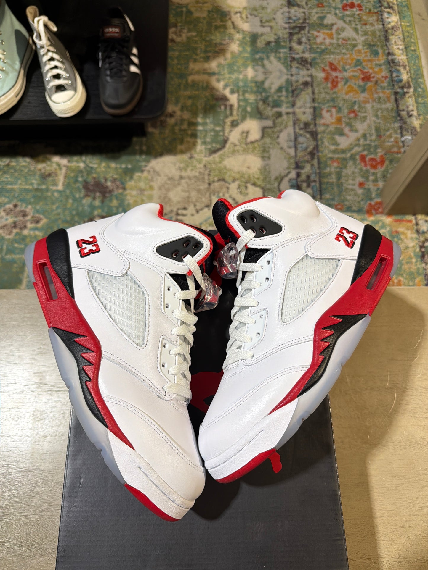 Jordan 5 Fire Red Used Sz 8.5