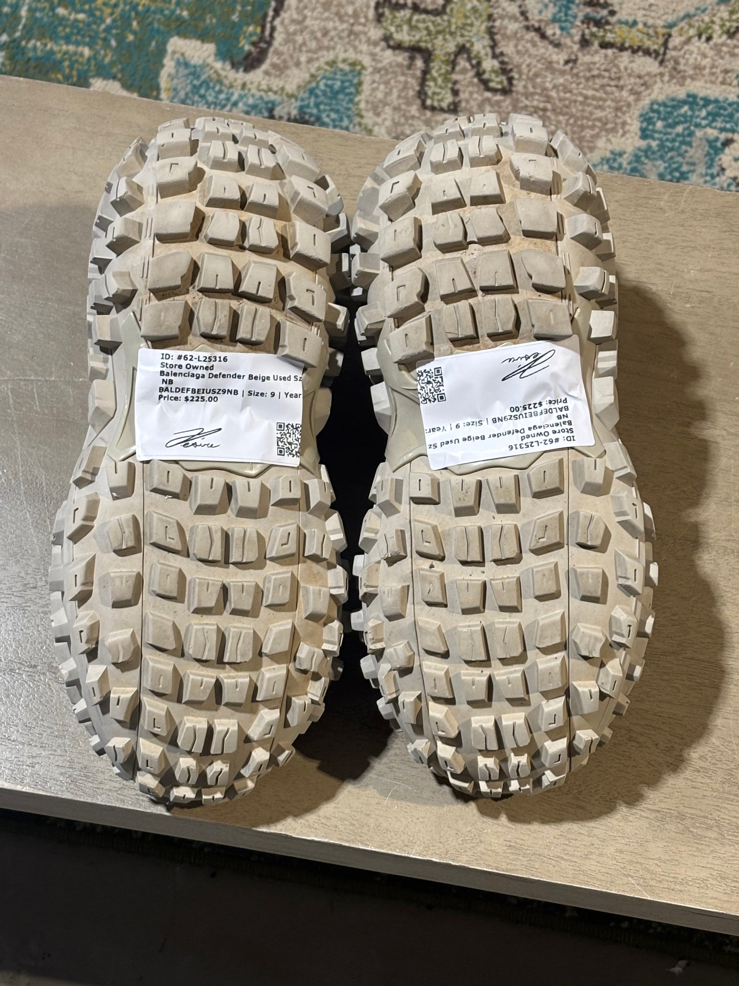Balenciaga Defender Beige Used Sz 9 NB