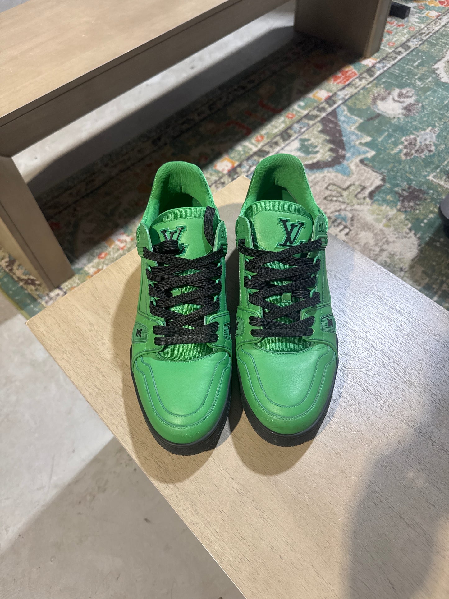 Louis Vuitton Trainer Green Used Sz 10 NB