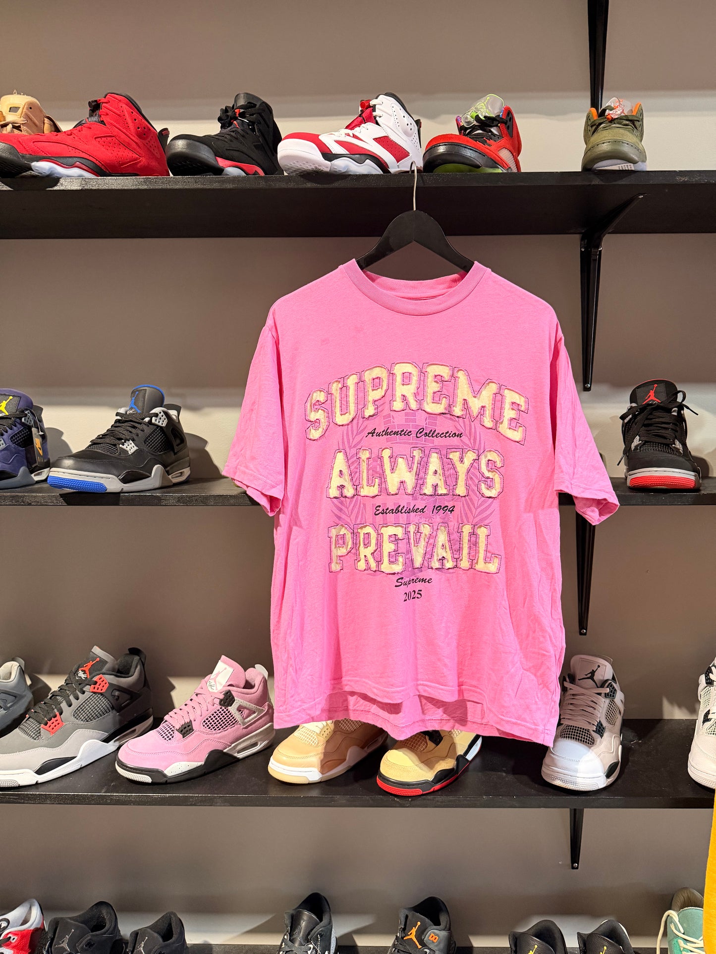 Supreme Always Prevail Pink Tee
