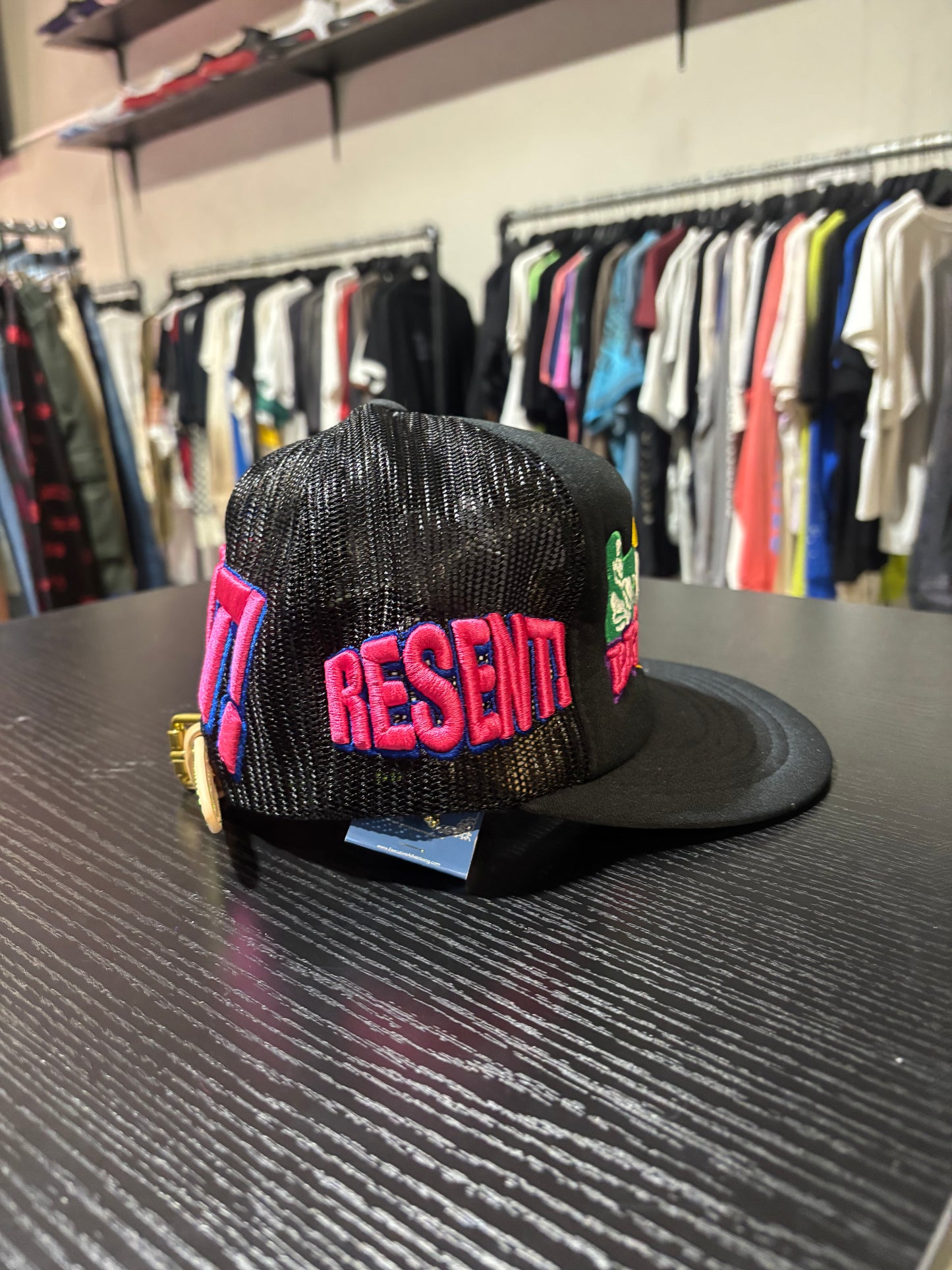 BWA VINTAGE HAT Black Pink God Is Alive
