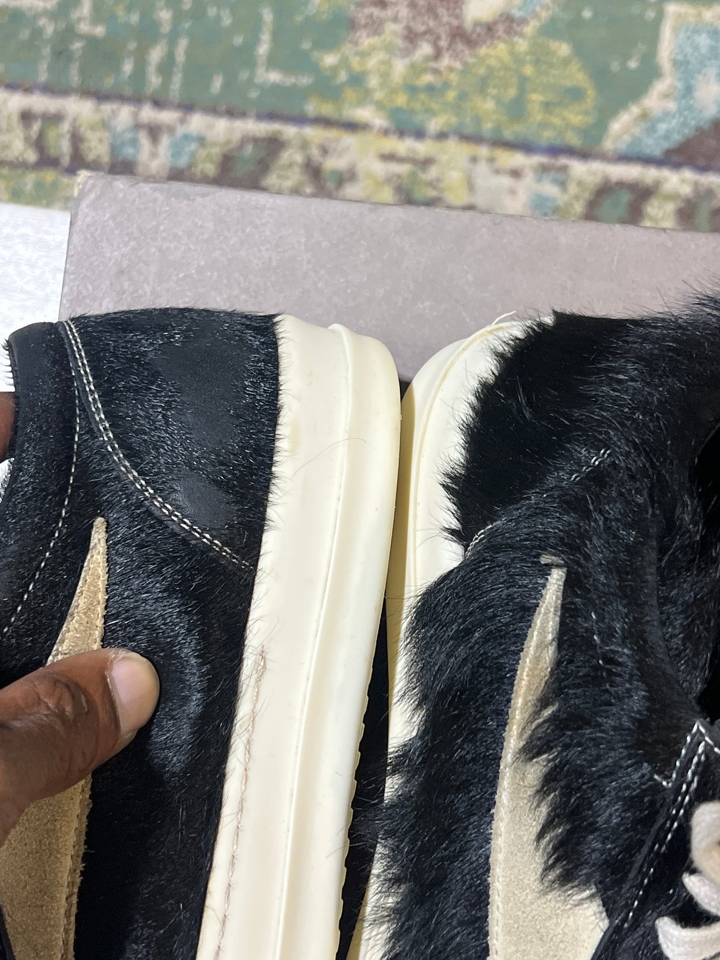 Rick Owens Vintage Sneaker Pony Hair Used Sz 10