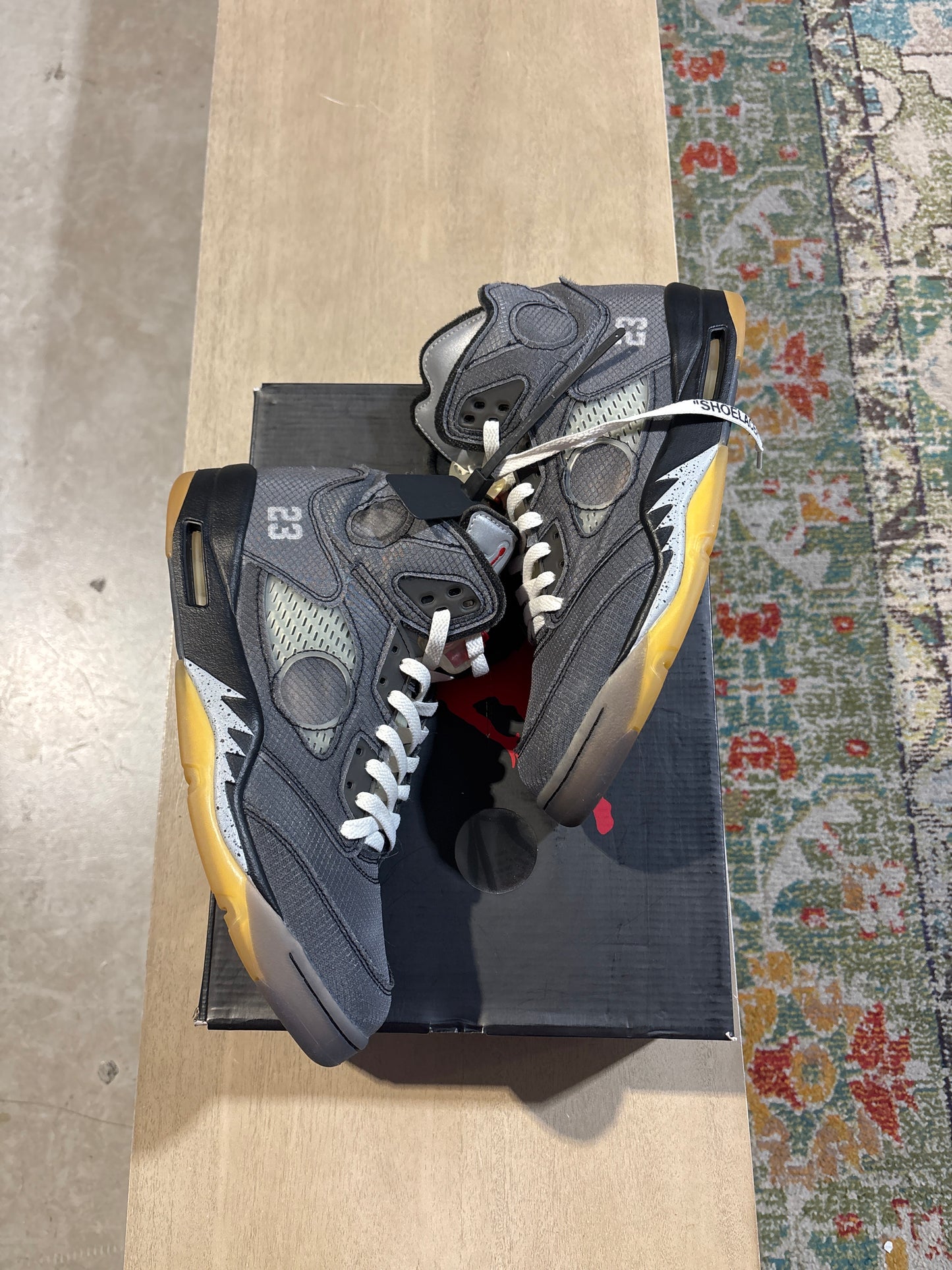Jordan 5 Offwhite Muslin Used Sz 11