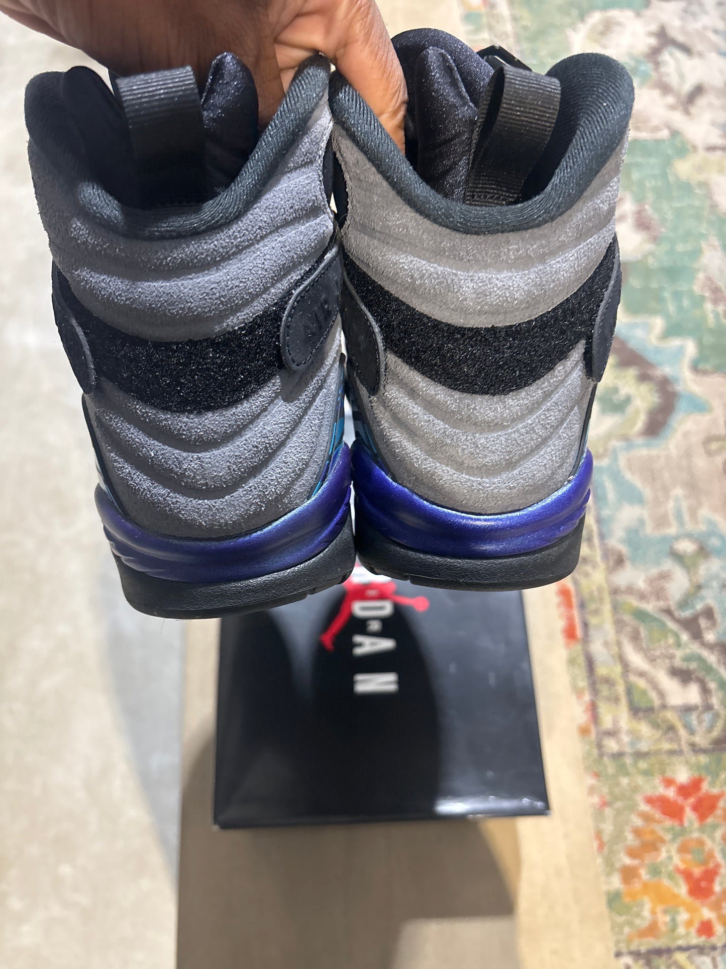 Air Jordan 8 aqua used sz 10