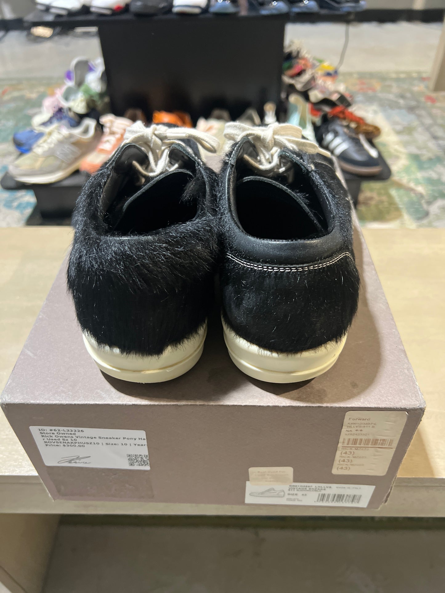 Rick Owens Vintage Sneaker Pony Hair Used Sz 10