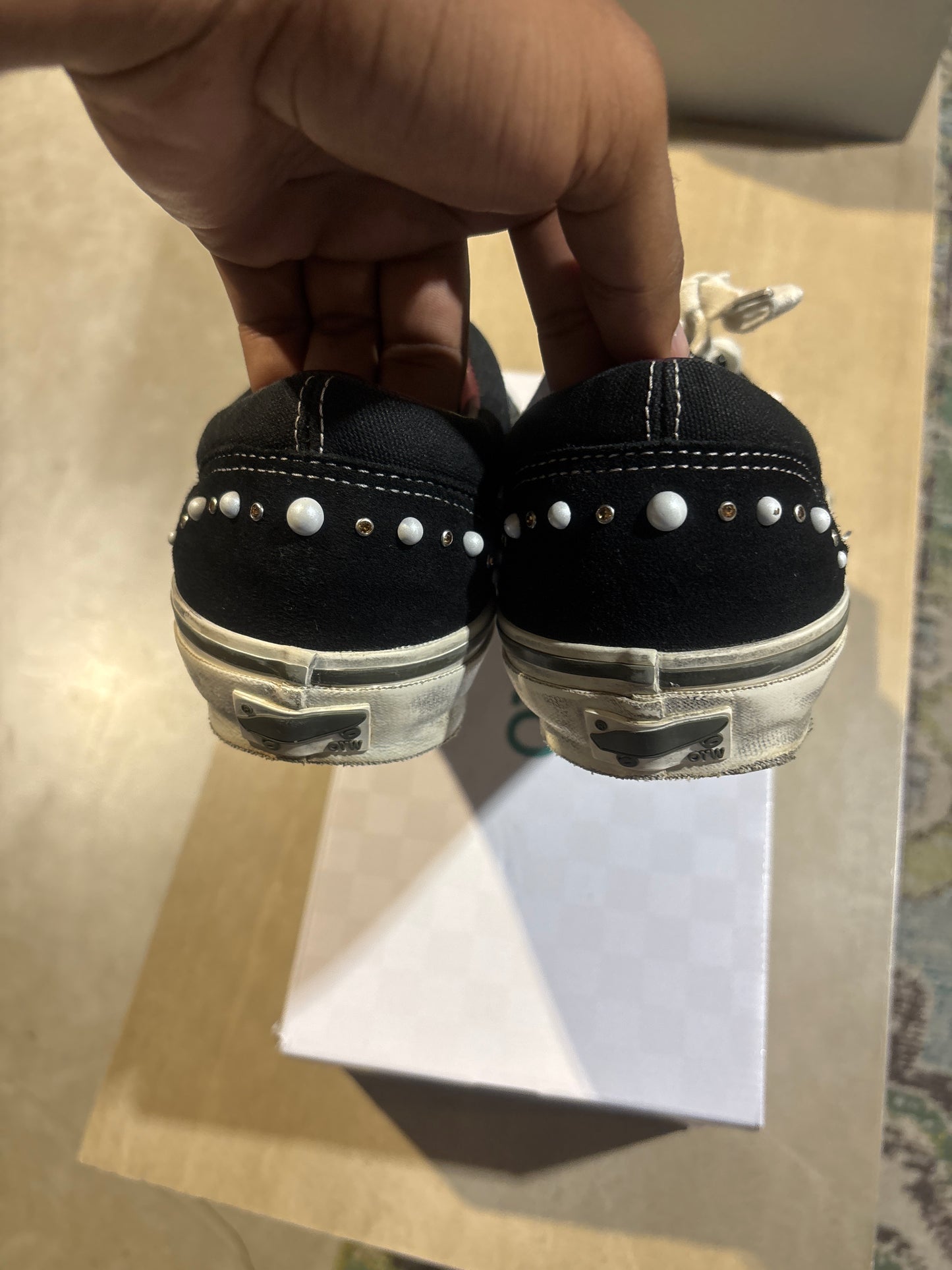 Vans Pearlized Black Used Sz 11.5