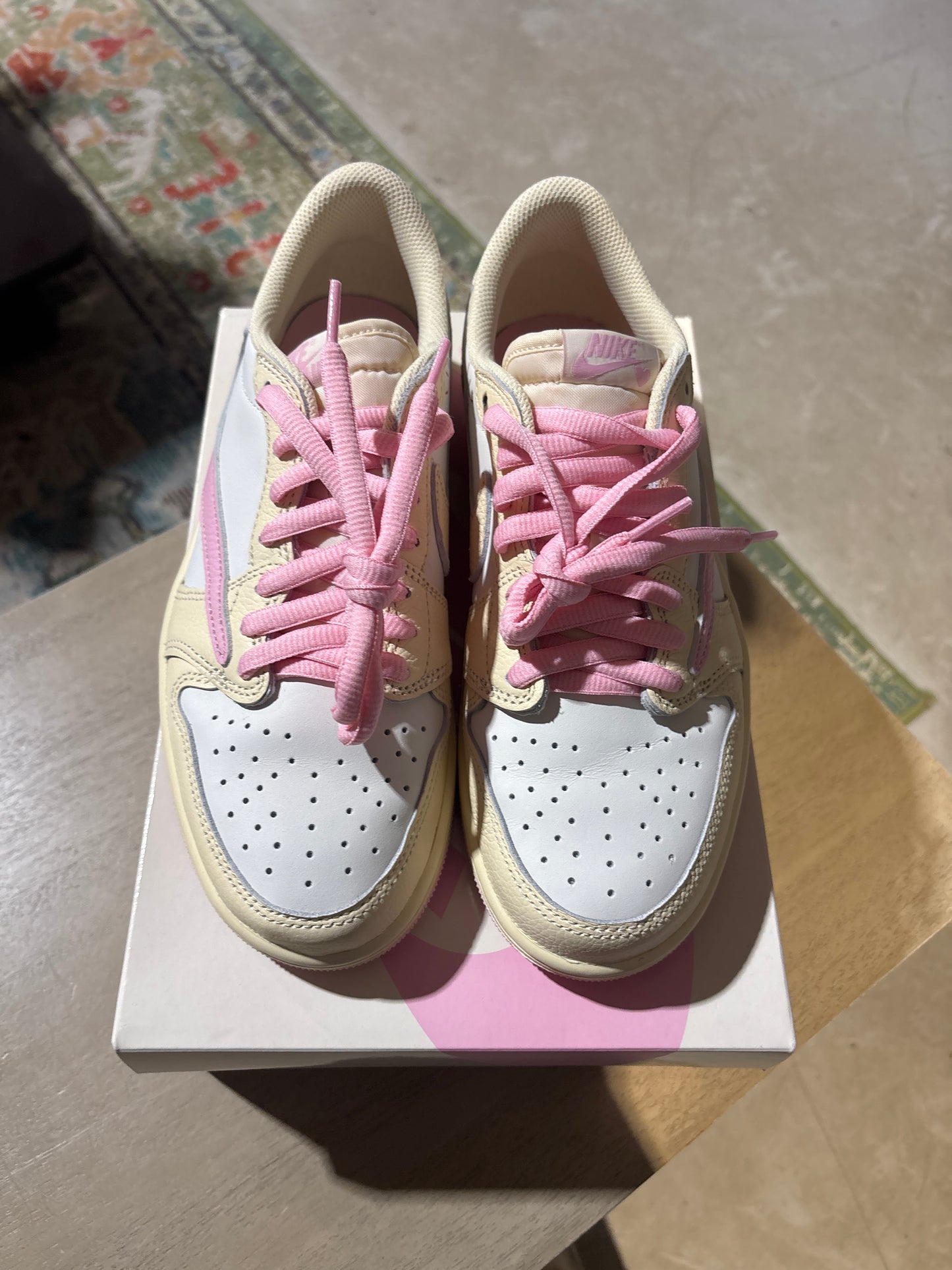 Jordan 1 Travis Scott Shy Pink Used Sz 7