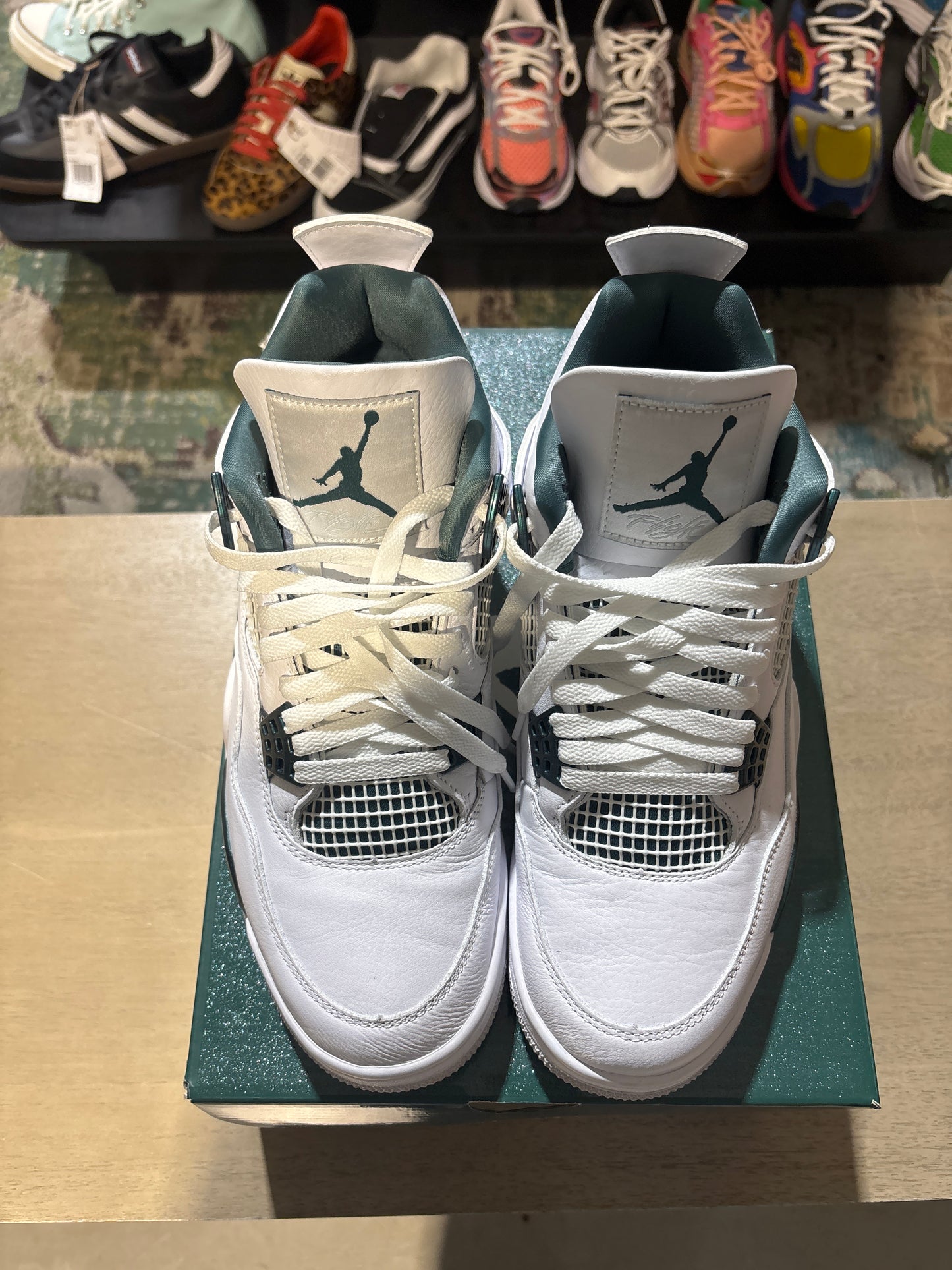 Jordan 4 Oxidized Green Used Sz 9.5