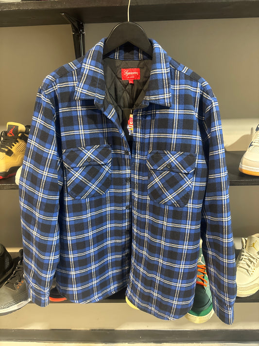 Supreme Blue Flannel Jacket