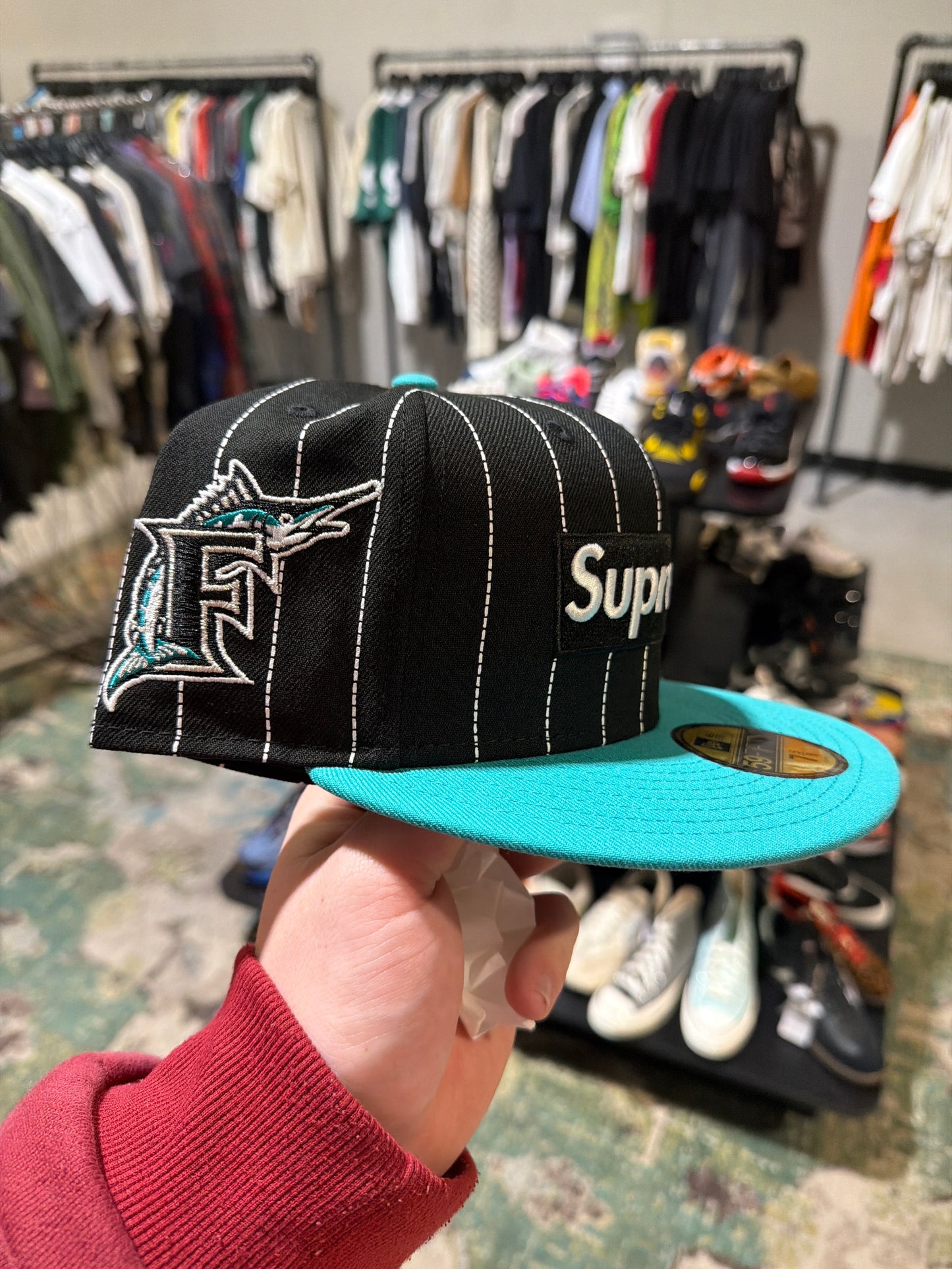 Supreme Miami Marlins Box Logo Hat