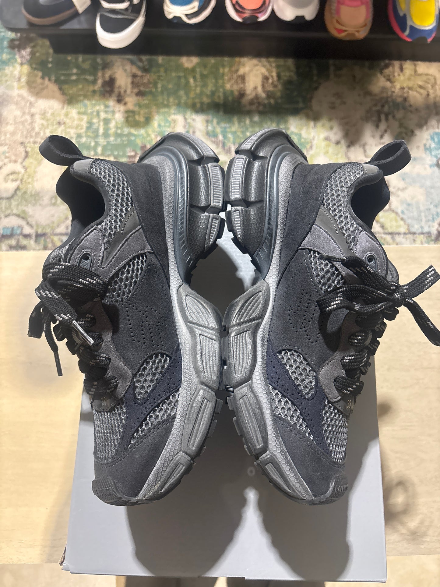 Balenciaga 3Xl grey mix used sz 6
