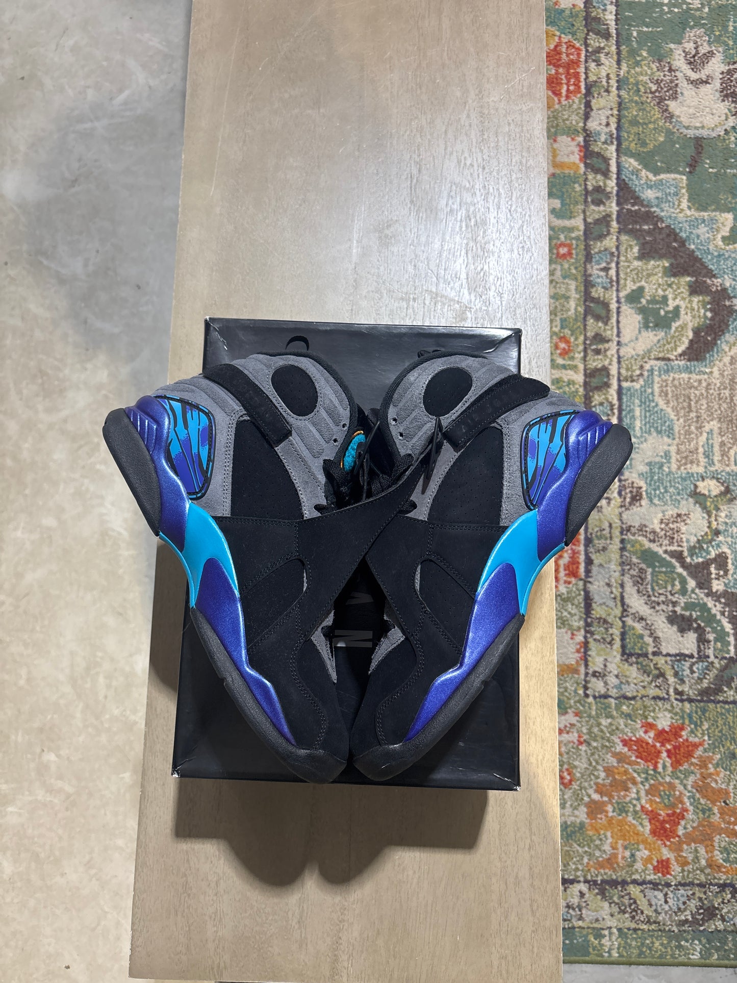 Air Jordan 8 aqua used sz 10
