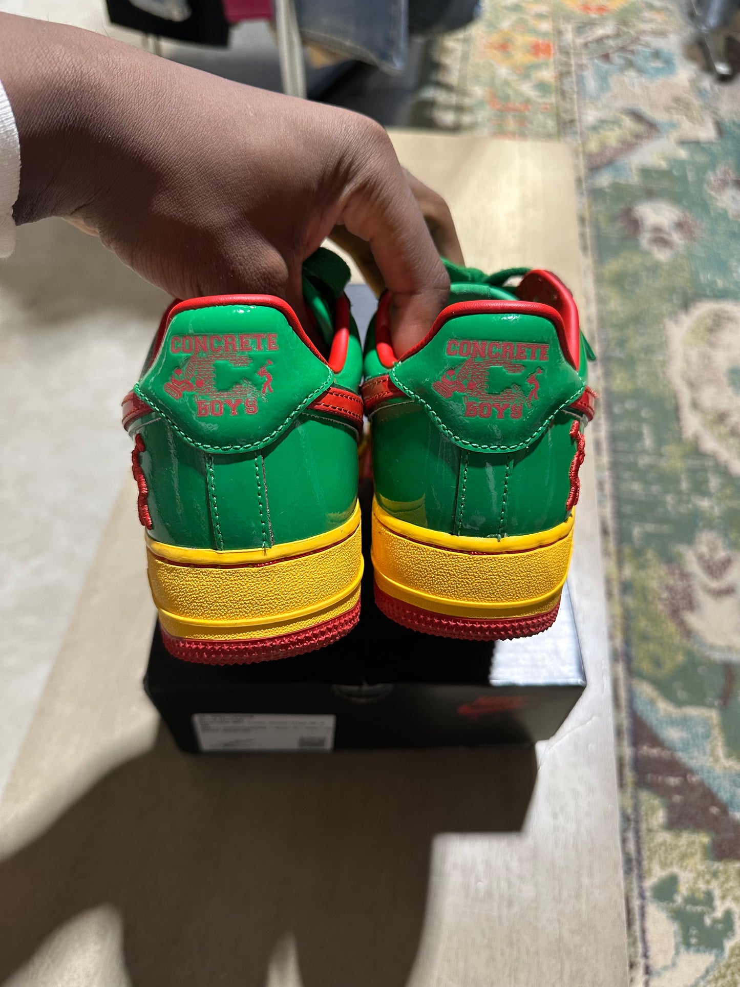 Concrete AF1 Lucky Green Used Sz 6 NB