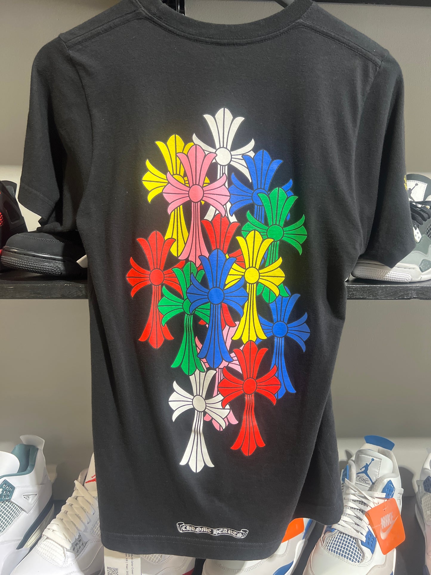 Chrome Hearts Multi Color Cross Cemetery T-shirt Black
