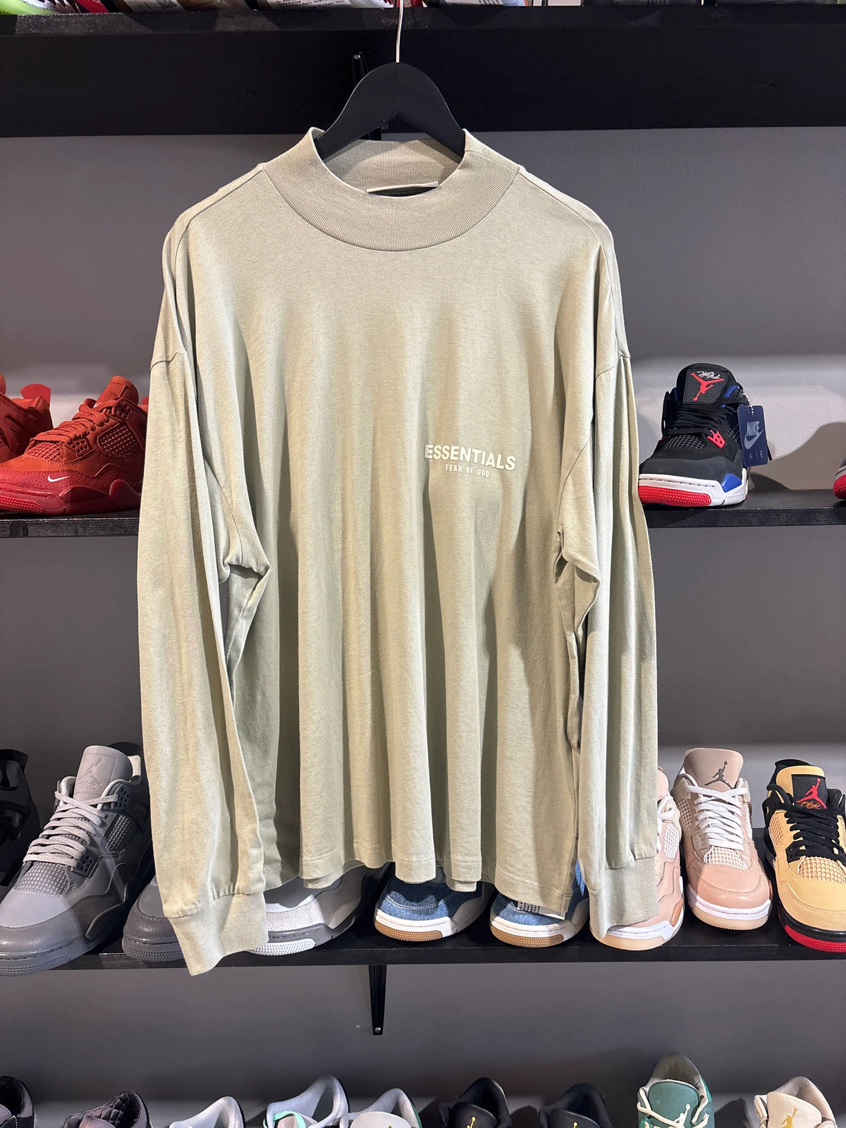 Fear Of God Essentials L/S T-Shirt Seafoam