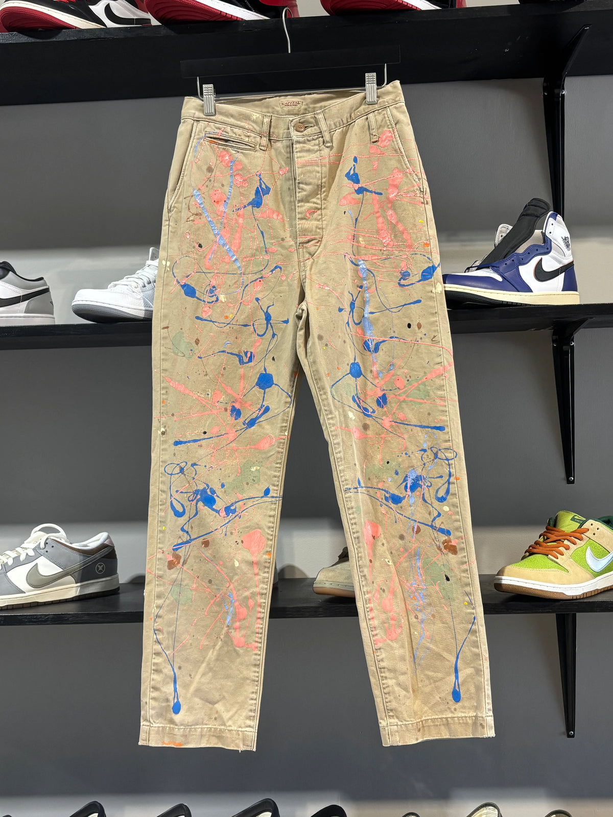 Kapital Paint Splatter Khaki Pants - Pre-Owned