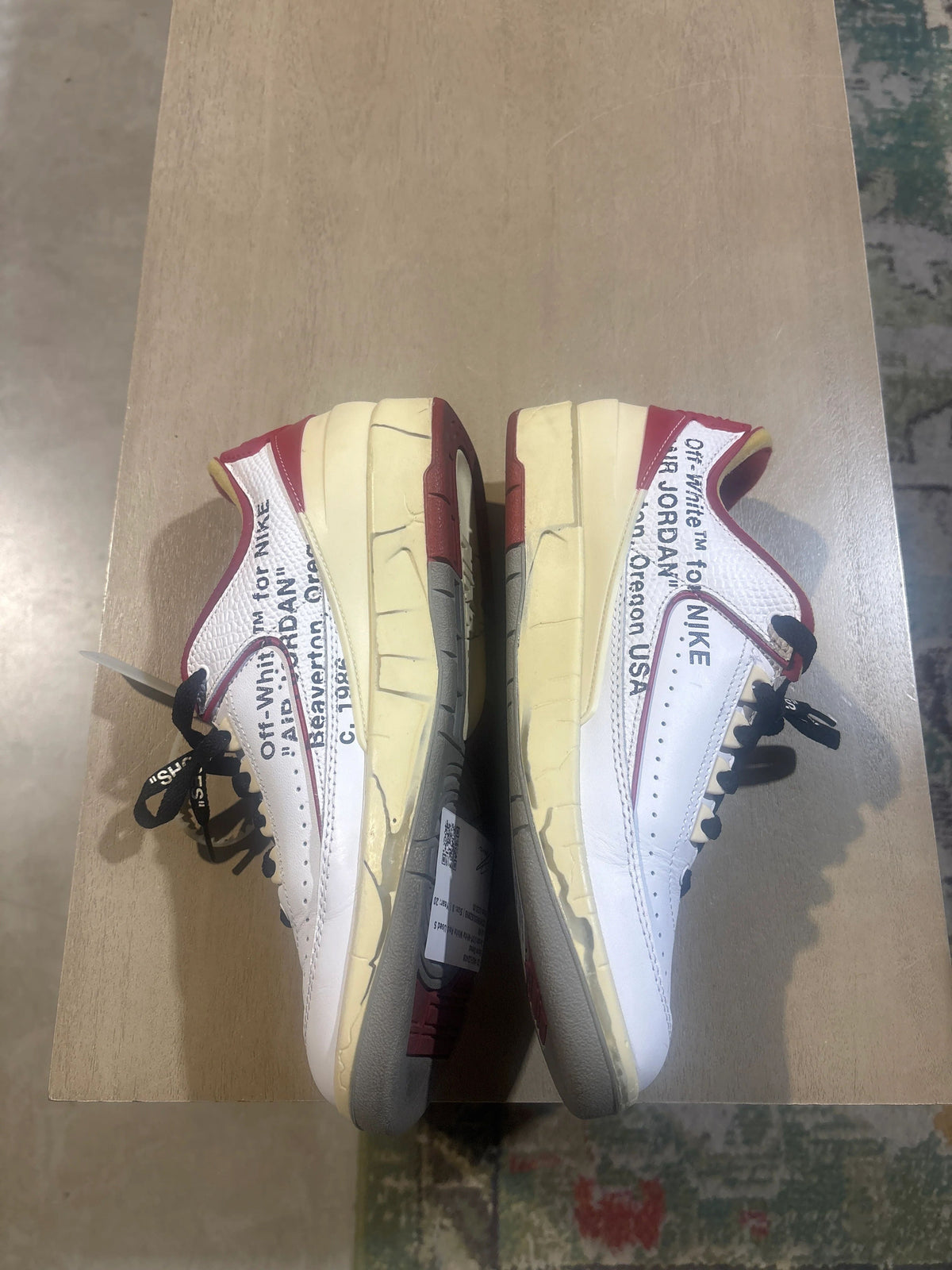Jordan 2 Retro Low SP Off-White White Red - Pre-Owned NB