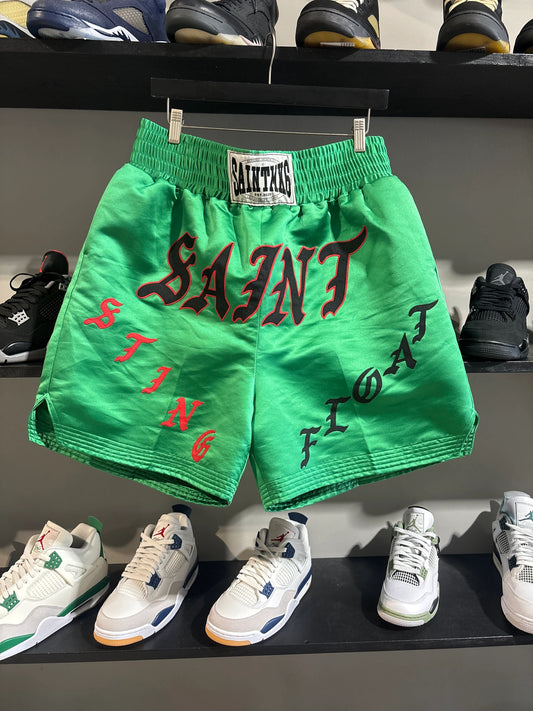 Saint Michael Green Boxing Shorts - Pre-Owned