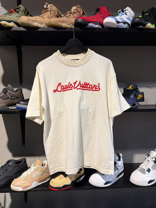 Louis Vuitton Nigo White Red Shortsleeve Sz M - Pre-Owned