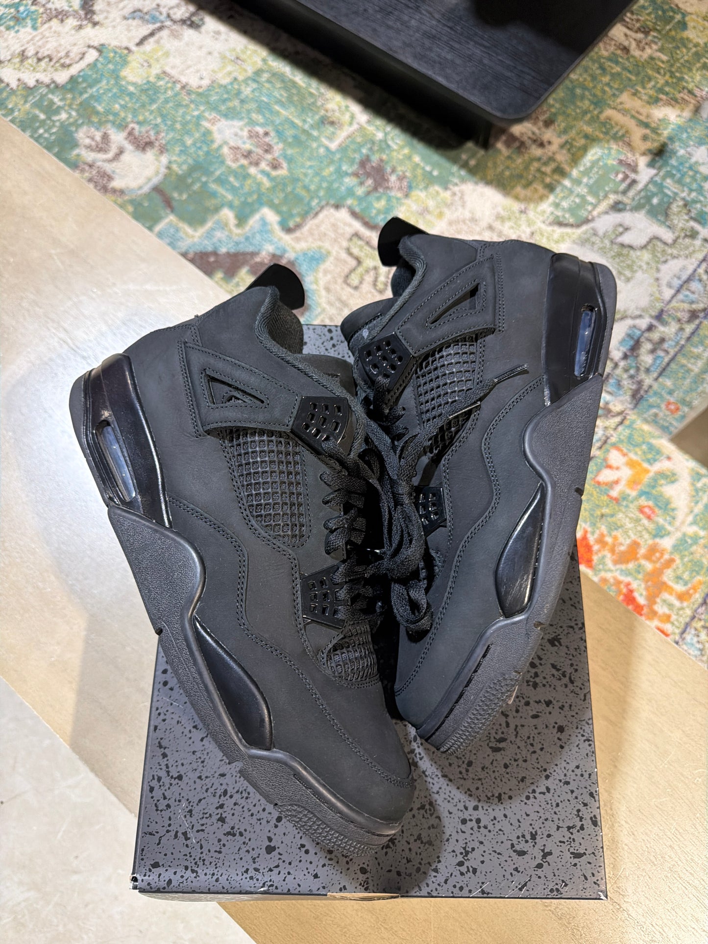 Jordan 4 Black Cat Used Sz 13 (1)