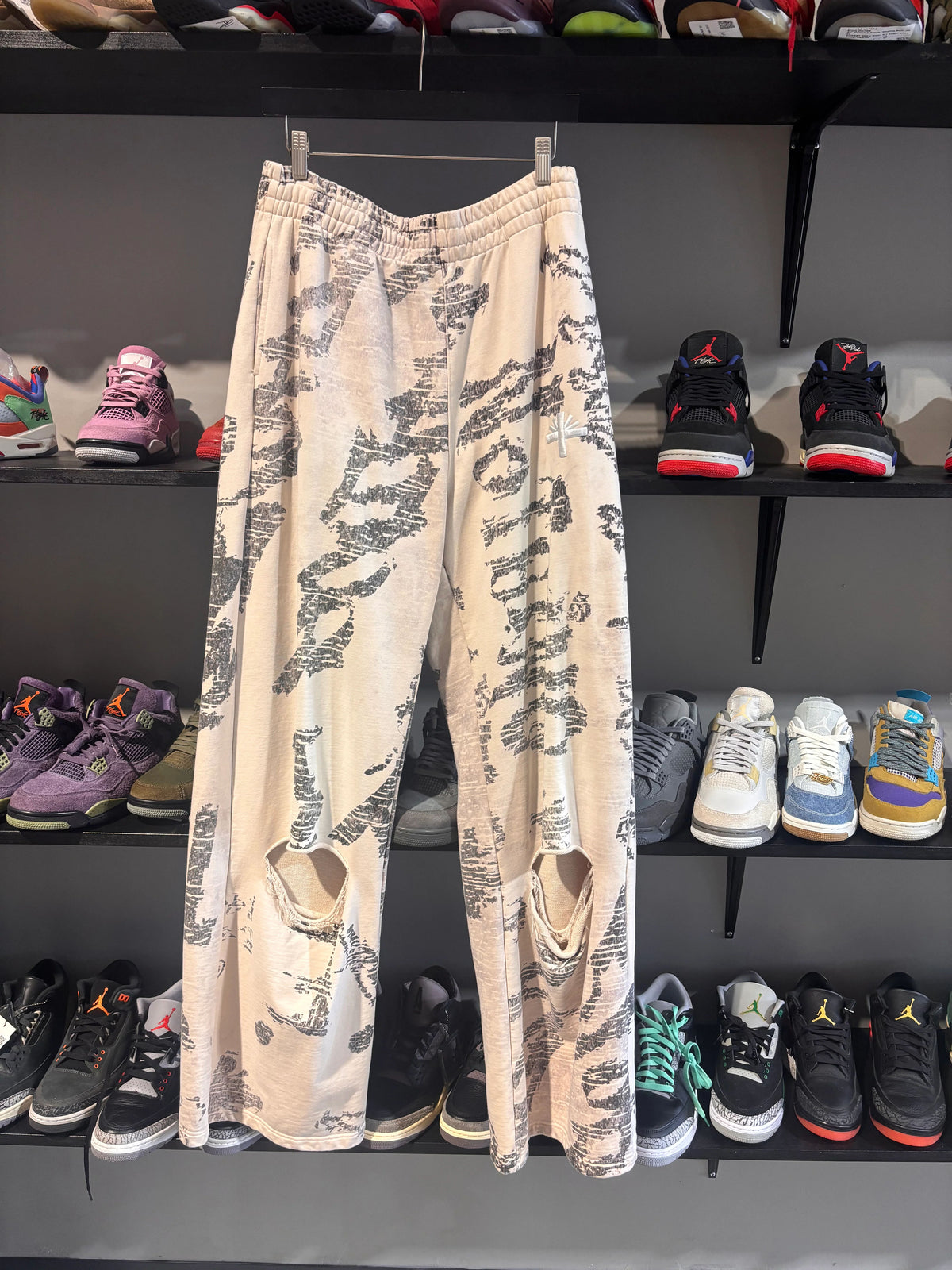 Vertabrae White Graffiti Sweats
