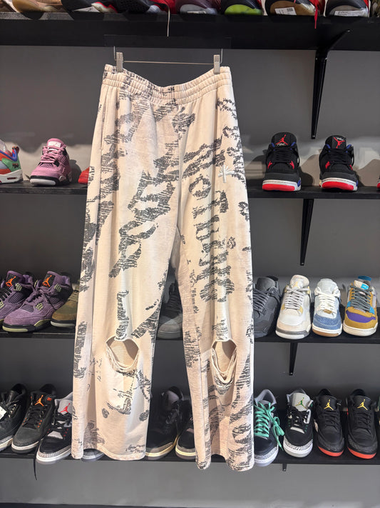 Vertabrae White Graffiti Sweats