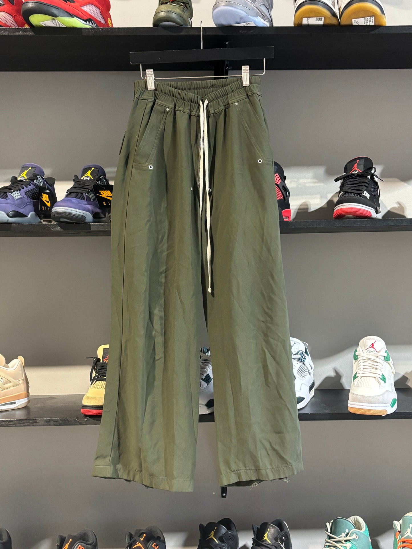 Rick Owens Wide Leg Trouser Olive